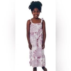 32 Degrees Cool Maxi dress Girl M 10/12 Youth Purple Tie Dye